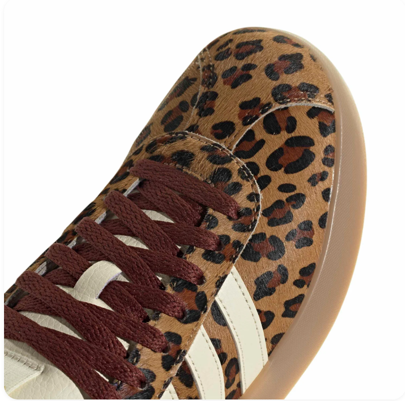 Adidas Gazelle Leopard Print Off White Burgundy Gum
