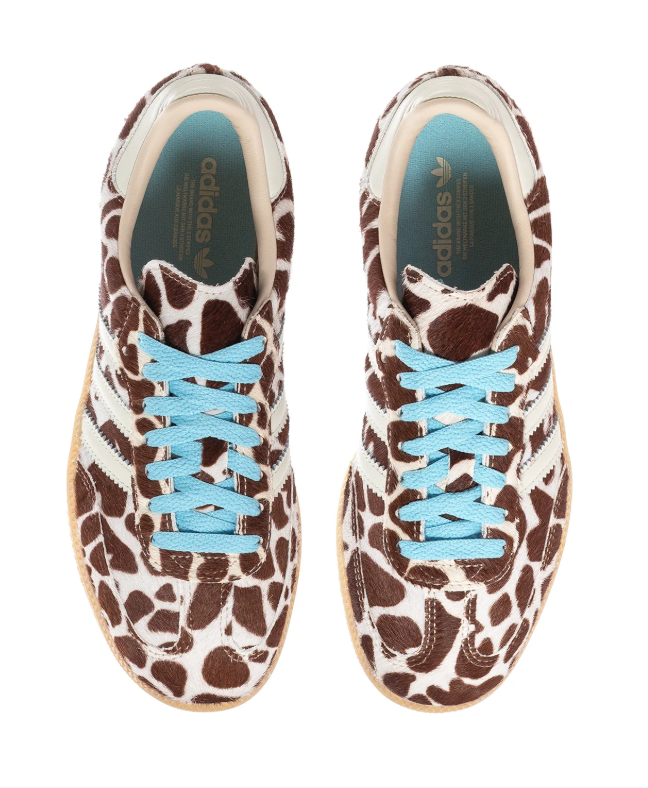 Adidas Gazelle Indoor Giraffe Print Light Blue Gum