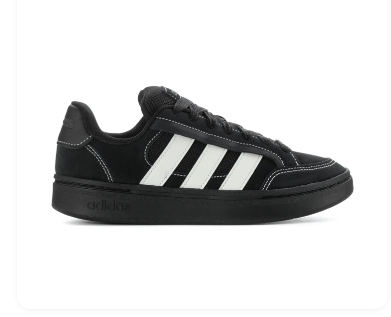 Adidas Grand Court Alpha Triple Black White Stripes