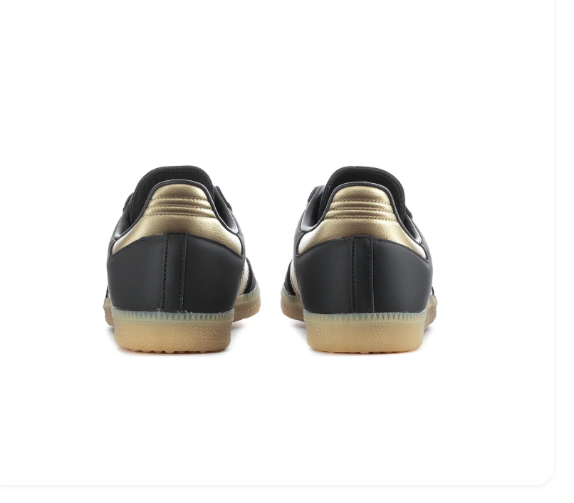 Adidas Samba OG Core Black Gold Metallic Gum