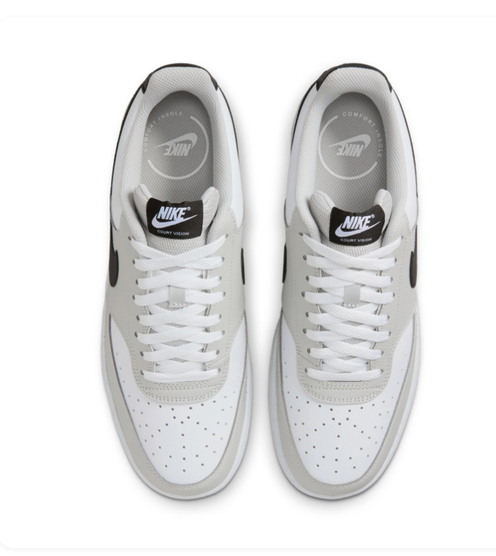 Nike Court Vision Low White Photon Dust Black