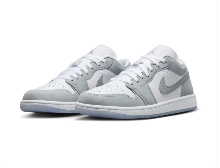 Air Jordan 1 Low Wolf Grey White