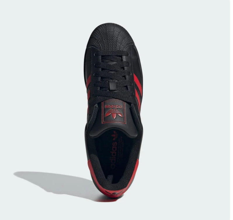 Adidas Superstar Core Black Better Scarlet
