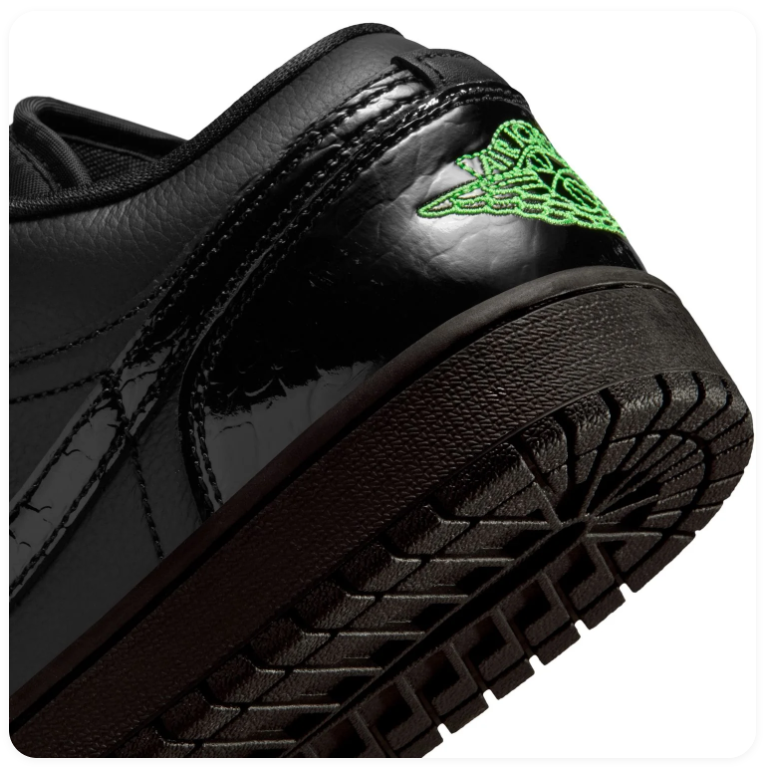 Air Jordan 1 Low Black Green Shock