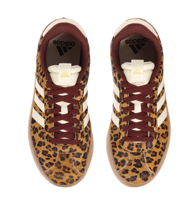 Adidas Gazelle Leopard Print Off White Burgundy Gum