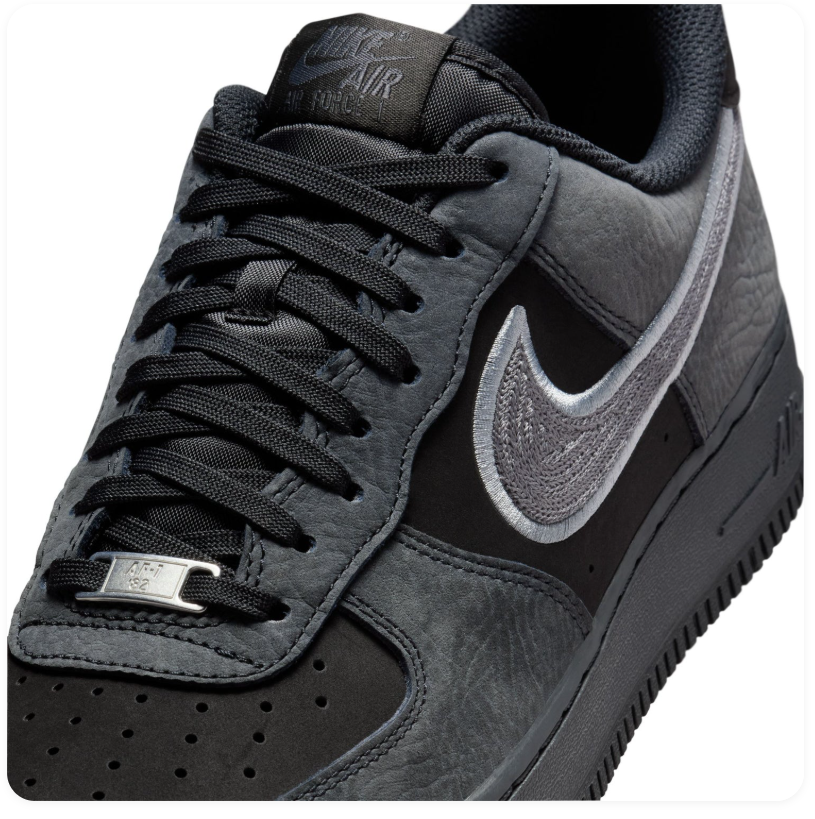 Nike Air Force 1 Low Black Anthracite Wolf Grey