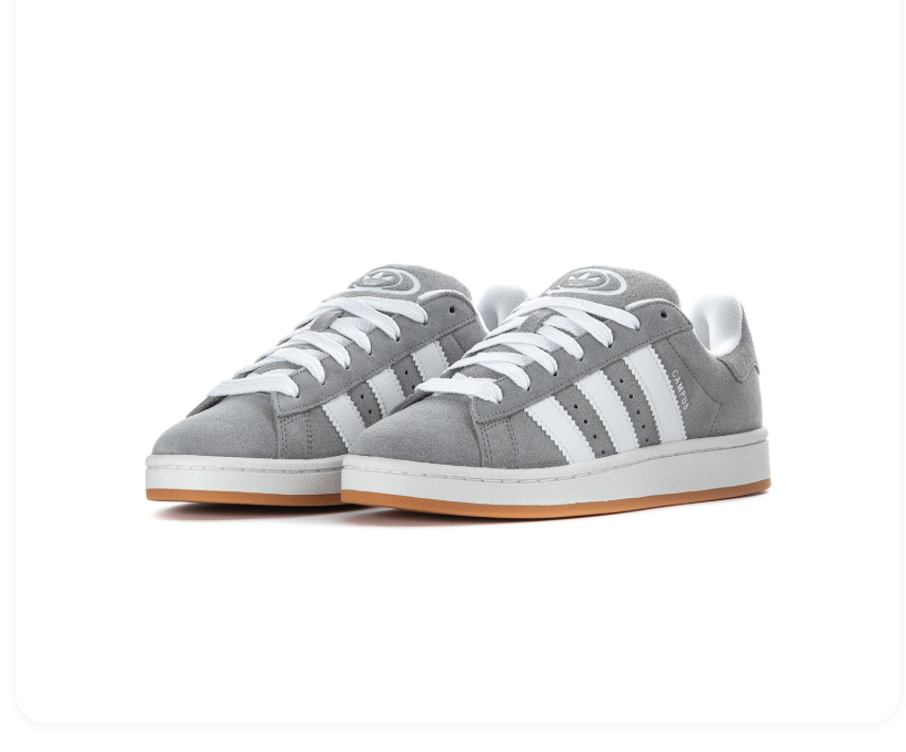 Adidas Campus 00s Grey Cloud White Gum