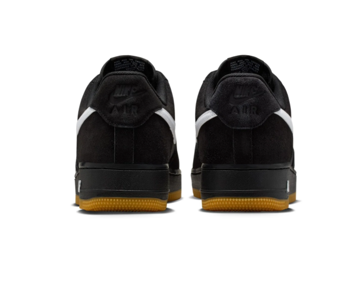 Nike Air Force 1 Low Black White Gum Bottom