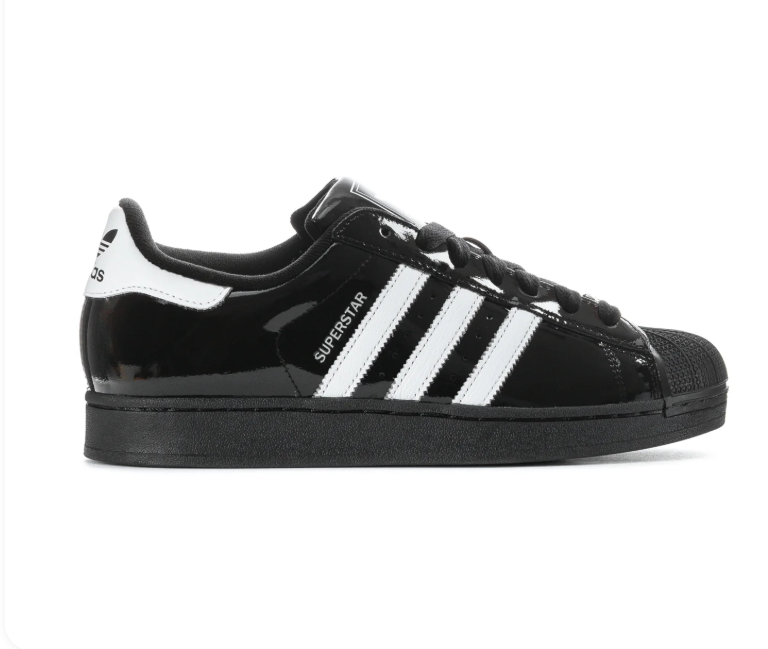 Adidas Superstar Core Black Patent Cloud White