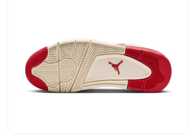 Air Jordan 4 Retro Sail Gym Red