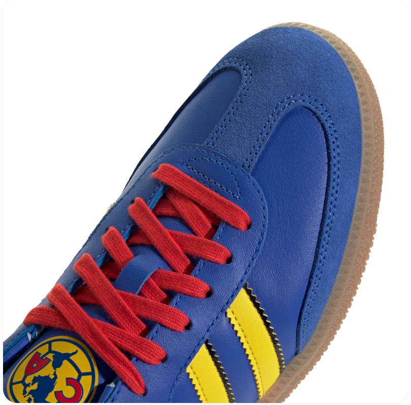 Adidas Samba OG x Club América Royal Blue Gold Red Gum