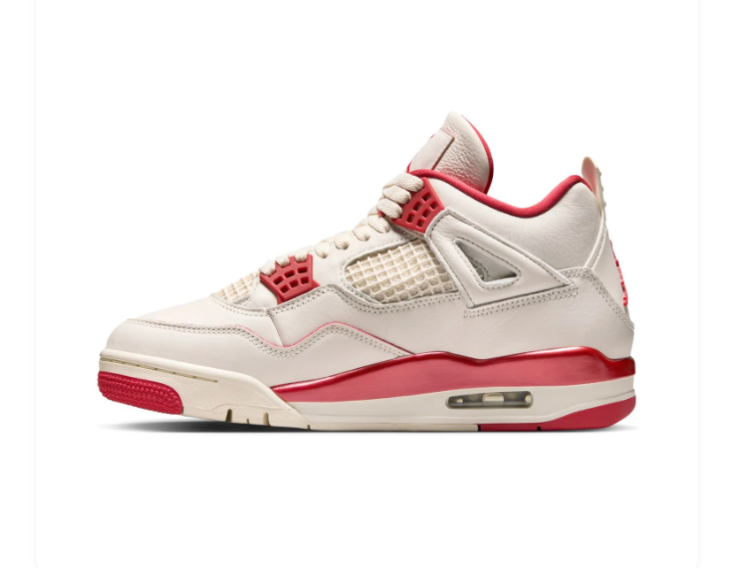 Air Jordan 4 Retro Sail Gym Red