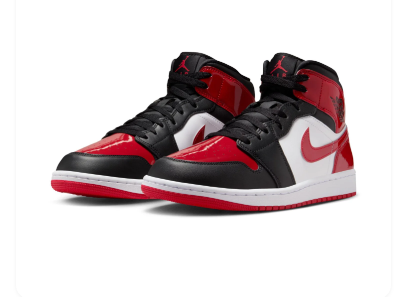 Air Jordan 1 Mid Bred Toe