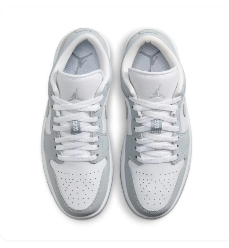 Air Jordan 1 Low Wolf Grey White