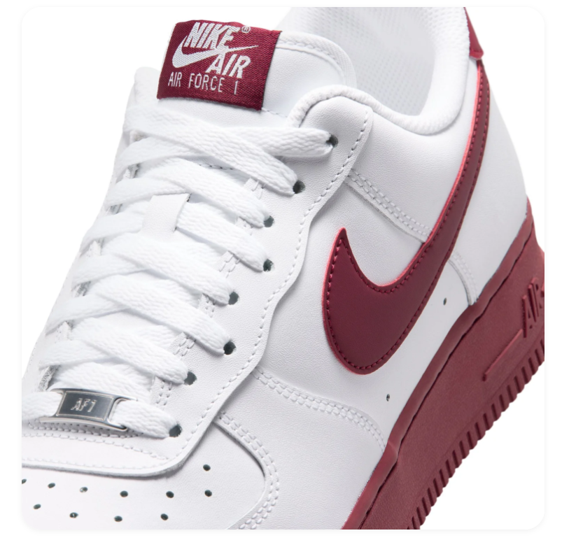 Nike Air Force 1 Low White Team Red
