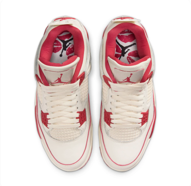 Air Jordan 4 Retro Sail Gym Red