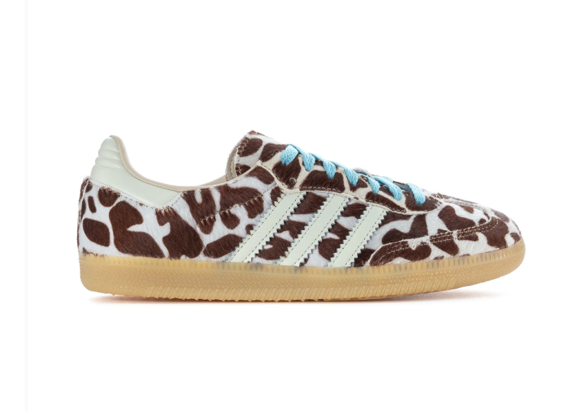 Adidas Gazelle Indoor Giraffe Print Light Blue Gum