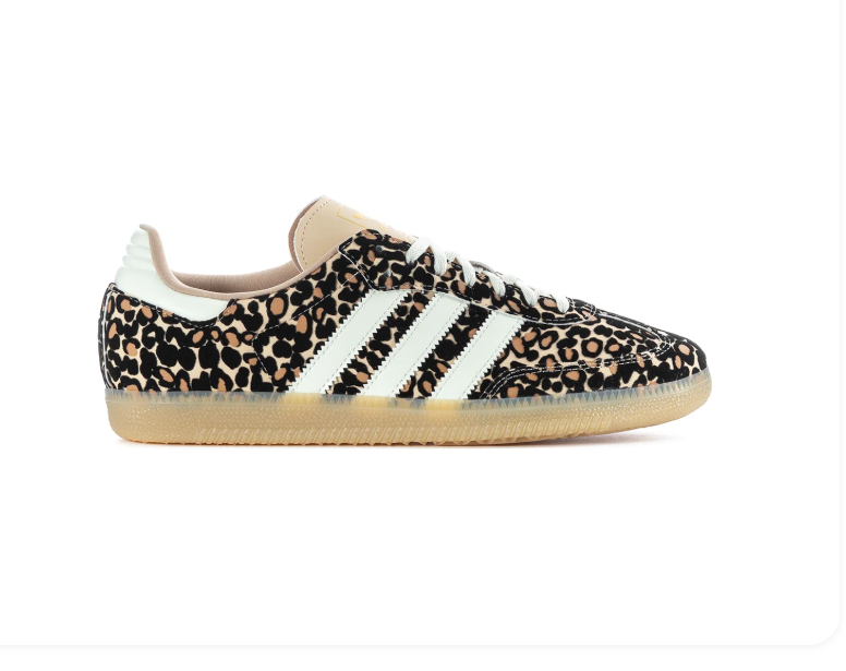 Adidas Samba OG Leopard Print Cream White Gum