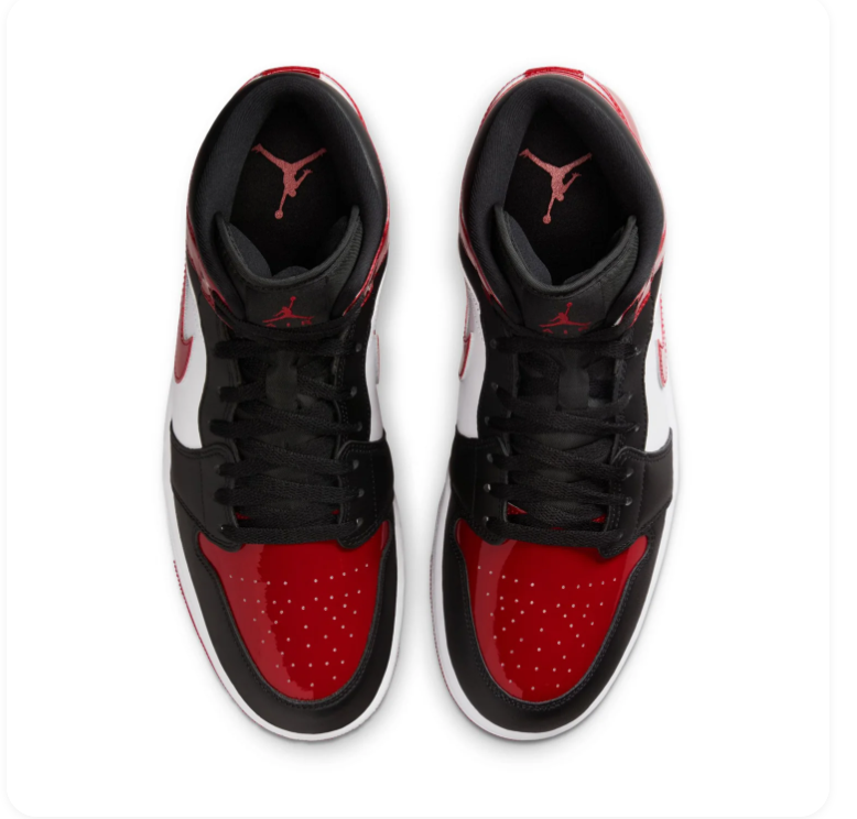 Air Jordan 1 Mid Bred Toe