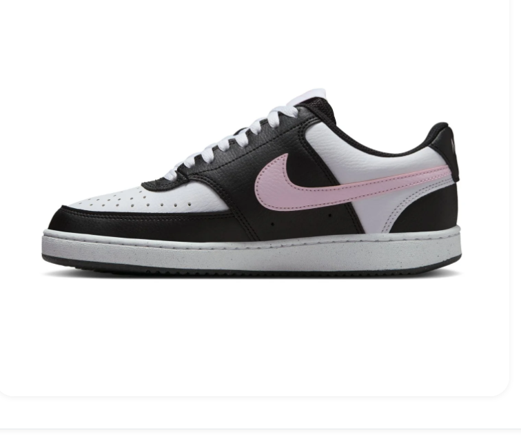 Nike Court Vision Low Black White Pink Foam