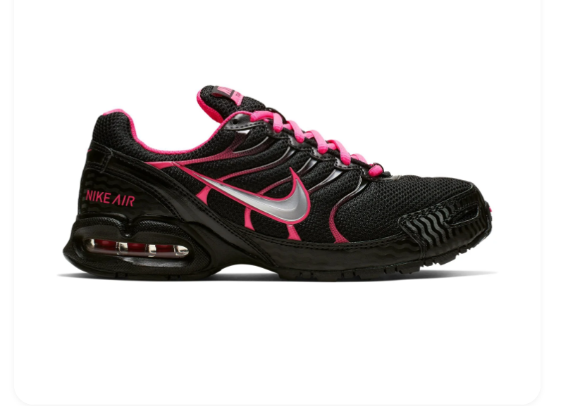 Nike Air Max Torch 4 Black Hyper Pink Metallic Silver