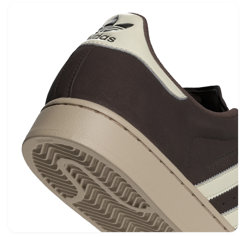 Adidas Superstar Dark Brown Cream White