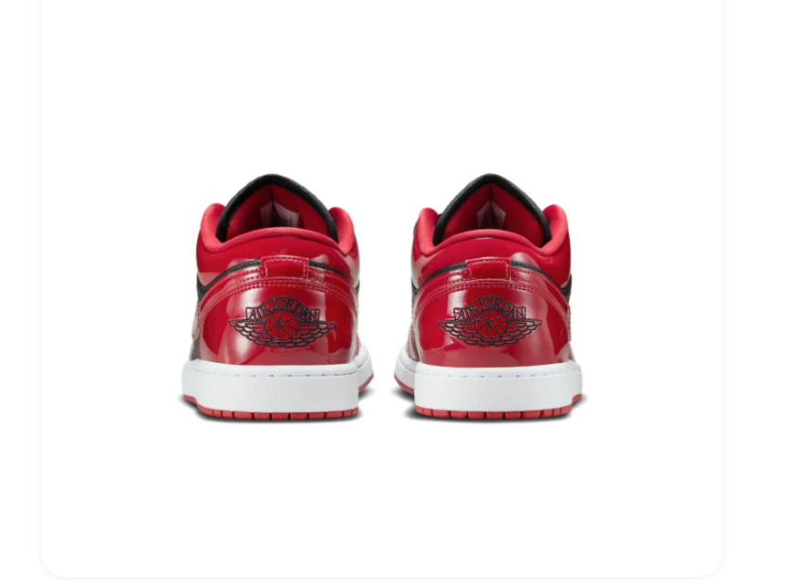 Air Jordan 1 Low Patent Bred