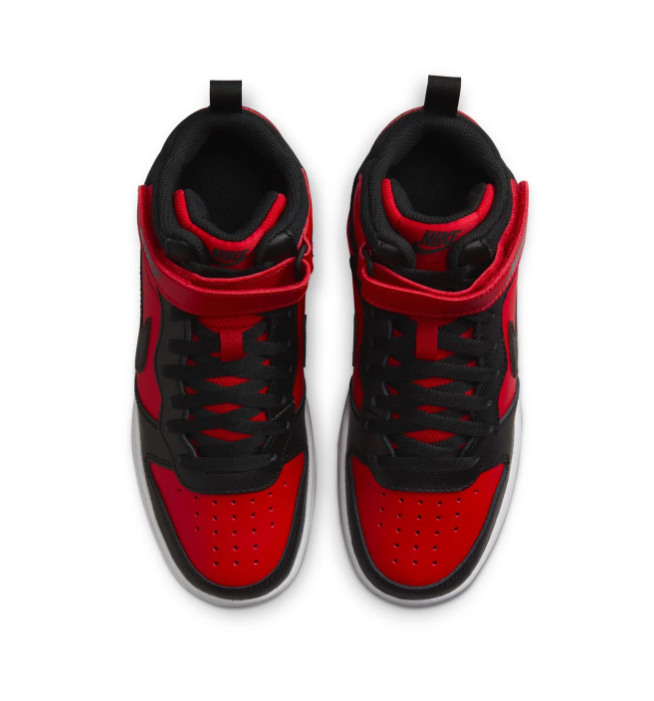 Nike Court Borough Mid 2 Black University Red
