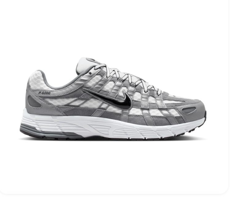 Nike P-6000 Wolf Grey Flat Pewter White