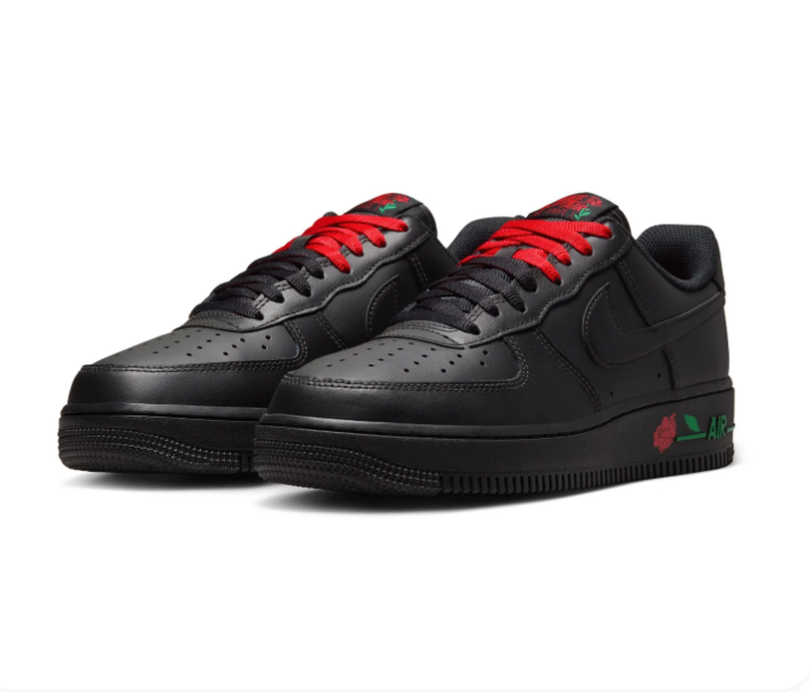 Nike Air Force 1 Low Roses Black University Red Green