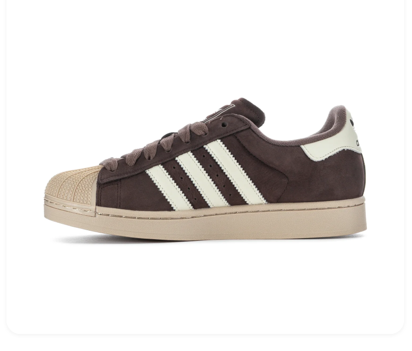 Adidas Superstar Dark Brown Cream White
