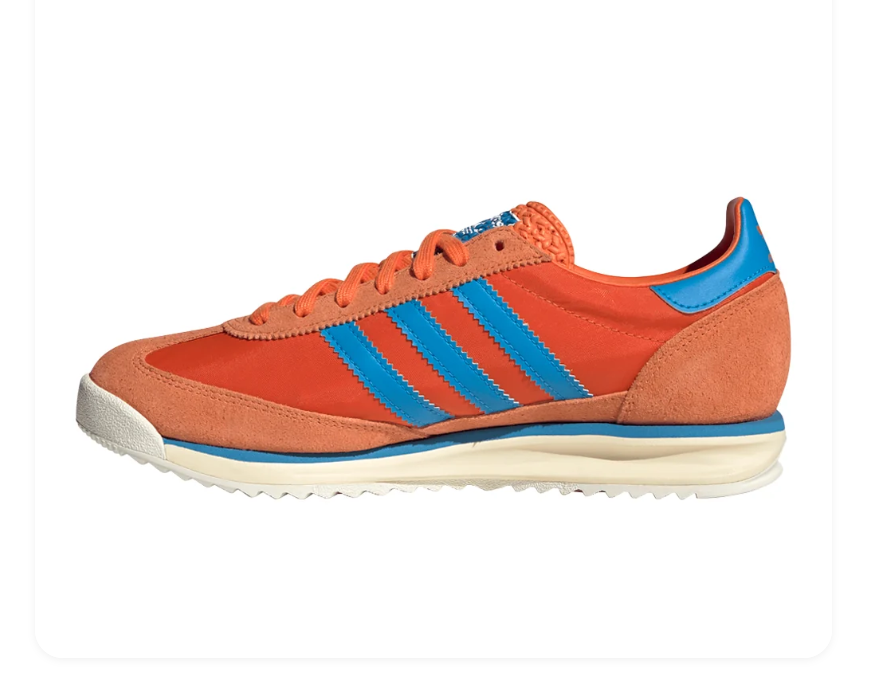 Adidas Gazelle Bright Orange Blue Bird Off White