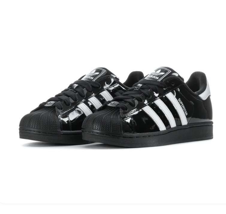 Adidas Superstar Core Black Patent Cloud White