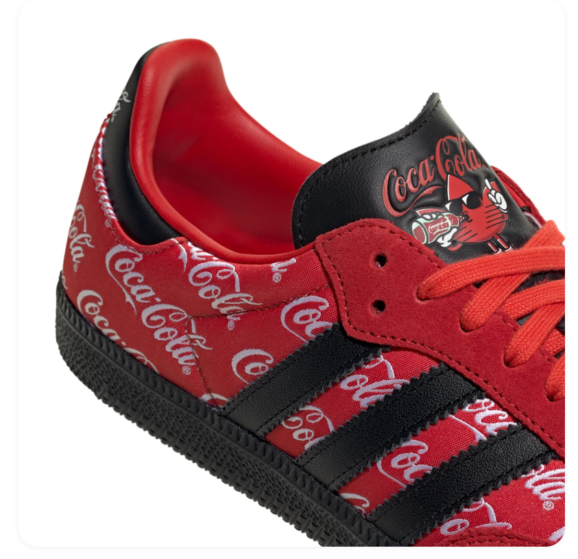Adidas Samba OG x Coca-Cola Vivid Red Core Black