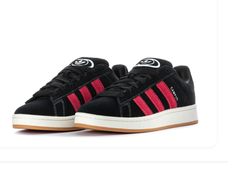 Adidas Campus 00s Core Black Better Scarlet Off White
