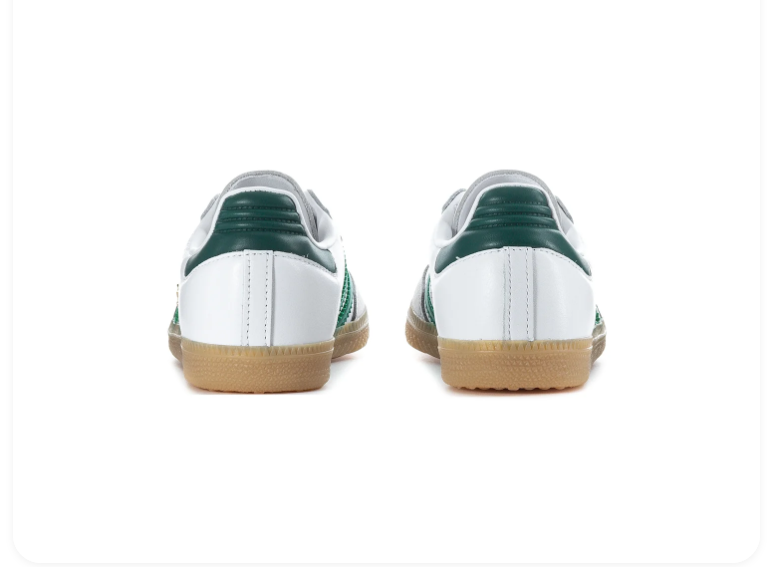 Adidas Samba OG Cloud White Collegiate Green Gum