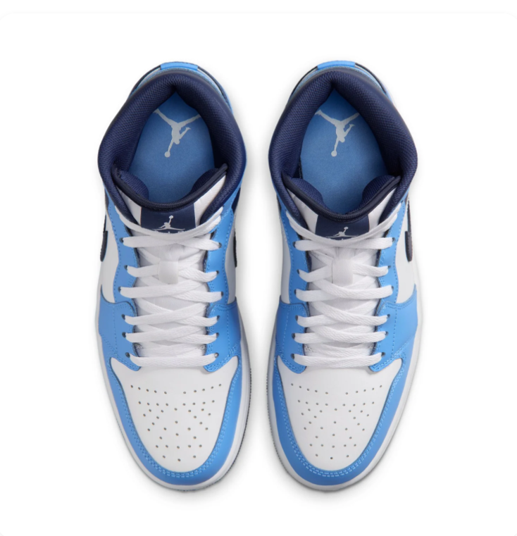 Air Jordan 1 Mid UNC University Blue