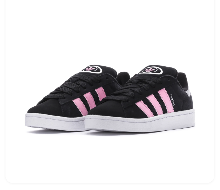Adidas Campus 00s Core Black Clear Pink Off White