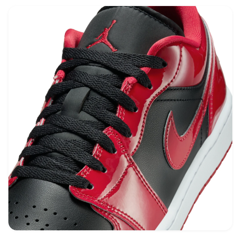 Air Jordan 1 Low Patent Bred