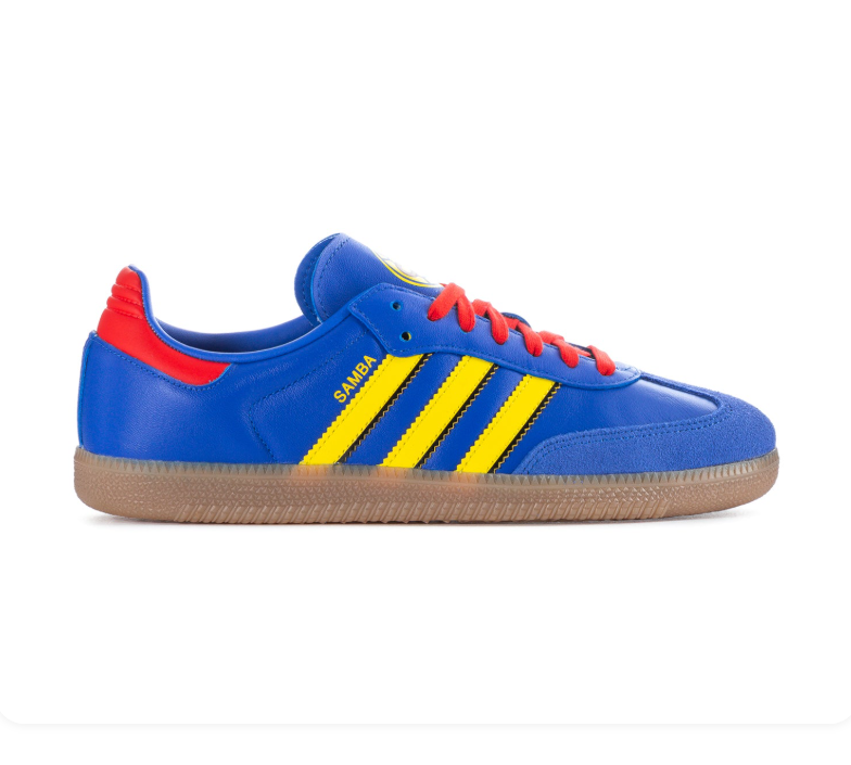 Adidas Samba OG x Club América Royal Blue Gold Red Gum