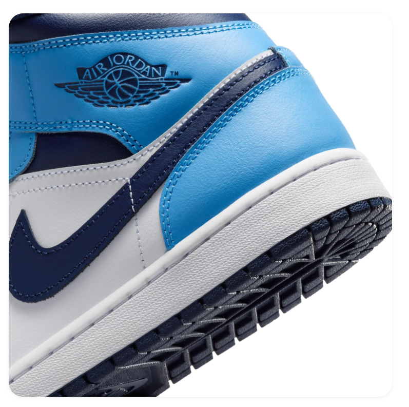 Air Jordan 1 Mid UNC University Blue