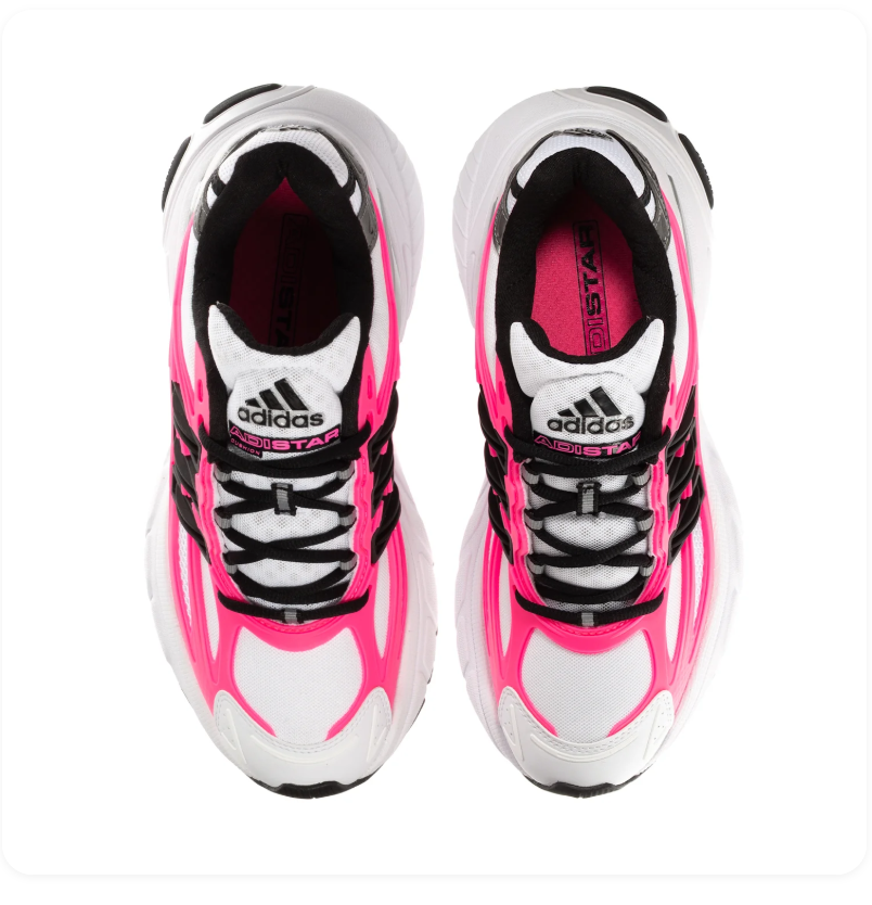 Adidas Adistar Cushion Cloud White Shock Pink Silver Metallic