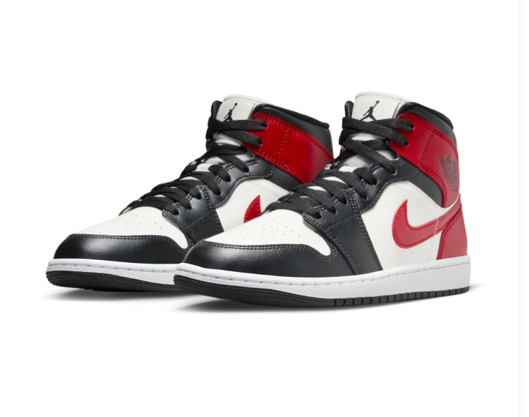 Air Jordan 1 Mid Chicago Black Toe