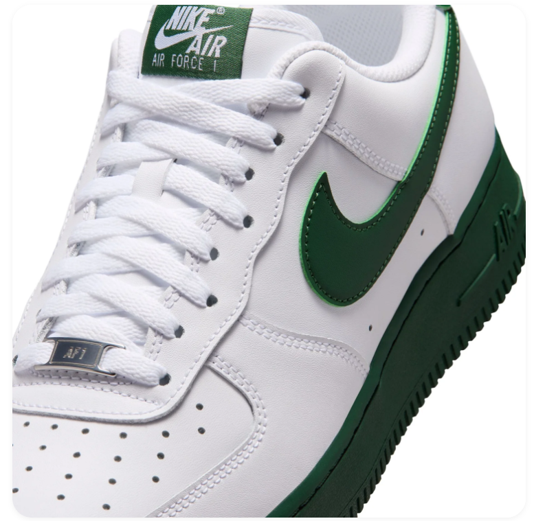 Nike Air Force 1 Low White Gorge Green