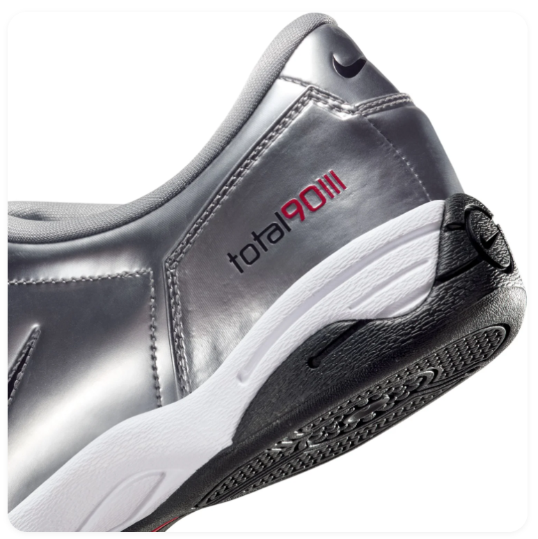 Nike Total 90 Slip Metallic Silver Varsity Red