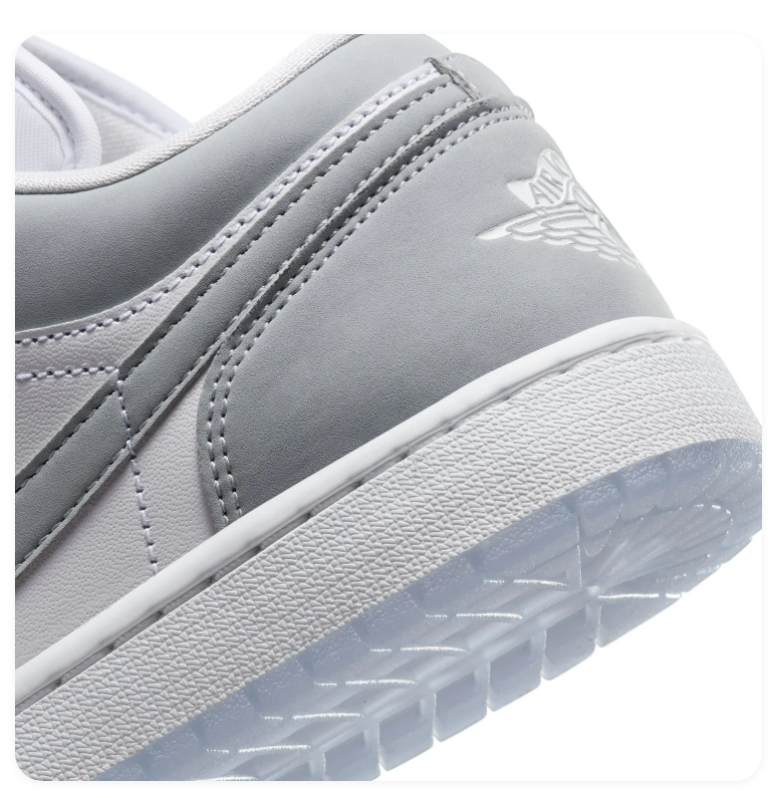 Air Jordan 1 Low Wolf Grey White