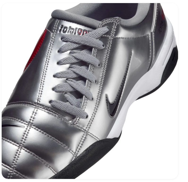 Nike Total 90 Slip Metallic Silver Varsity Red