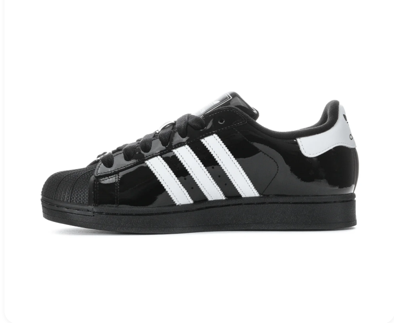 Adidas Superstar Core Black Patent Cloud White
