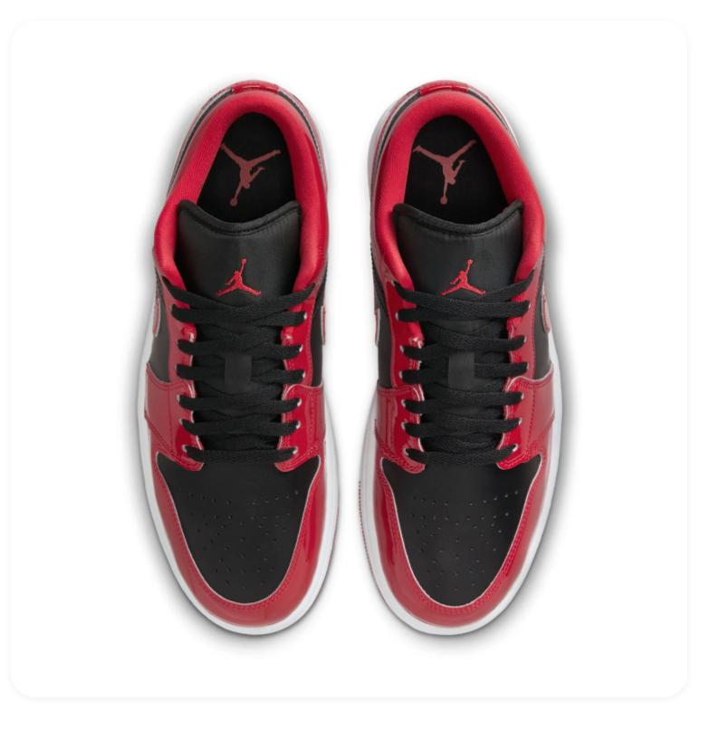 Air Jordan 1 Low Patent Bred