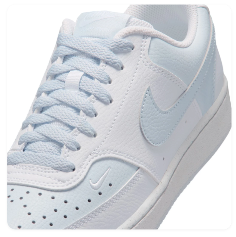 Nike Court Vision Low Triple White Barely Blue
